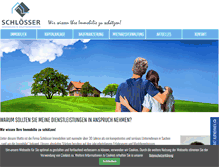 Tablet Screenshot of immobilien-schloesser.com